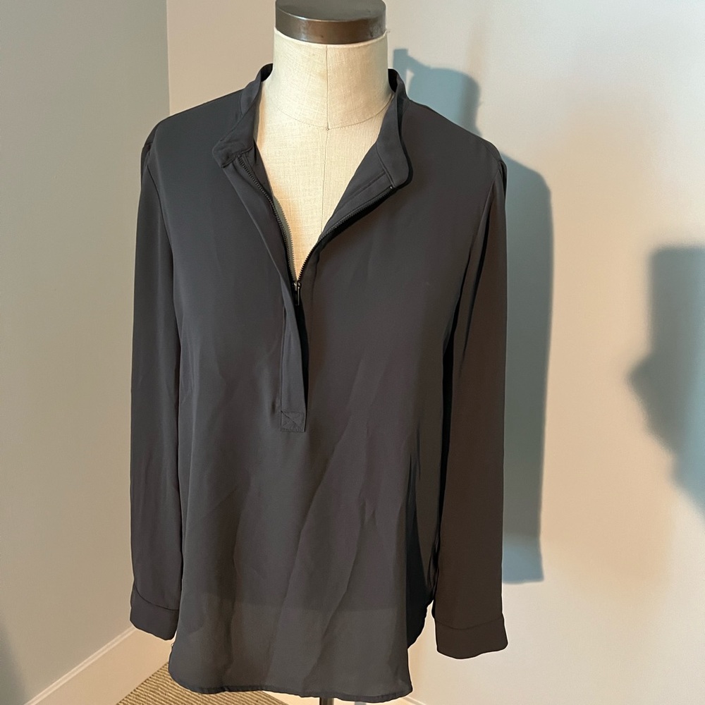 Bellatrix Long Sleeve Gray Blouse Size Small